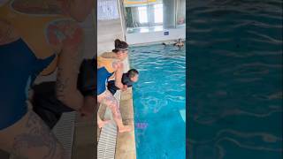 Babies Floating Like Pros! 🏊‍♂️🍼 | Baby Swim Safety Skills  #swimming #baby #shorts