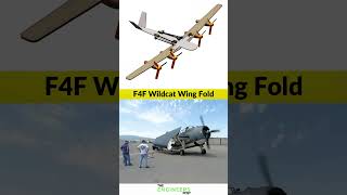 F4F Wildcat Wing Fold - 3D Cad Animation 🔥 #shorts
