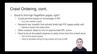 Lecture 21 9 Webcrawler Refinements
