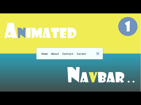 Animated nav bar | html | css | javascript | projects | navbar | Source code | complete projects |