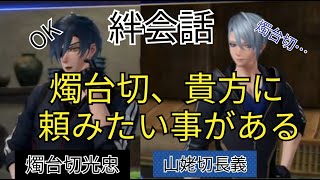 刀剣乱舞無双　絆会話　燭台切光忠　山姥切長義　CV 佐藤拓也　高梨謙吾