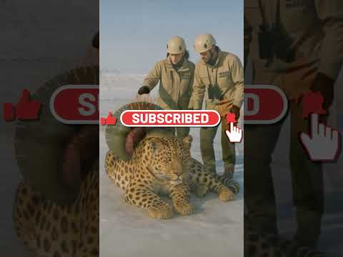 The Unlikely Rescue: A Reindeer Calf and a Snow Leopard in Need #animalrescue #polarrescue #leopard