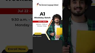 Unlock new opportunities with our upcoming A1 online weekday batch #a1german #germanlanguage
