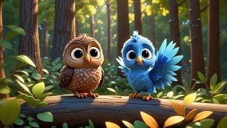 Two Baby Birds Learn High and Low | Fun Learning Song for Kids | Nursery Rhymes and Baby Songs