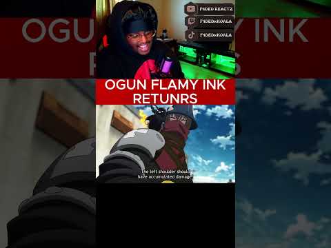 FIRST TIME WATCHING  OGUN FLAMY INK reaction.  #anime #fireforce #animereaction