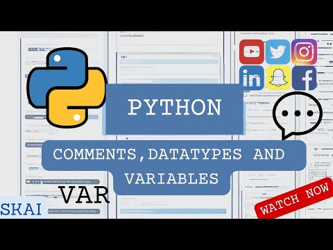Mastering Python Comments, Data Types & Variables Explained for Beginners!