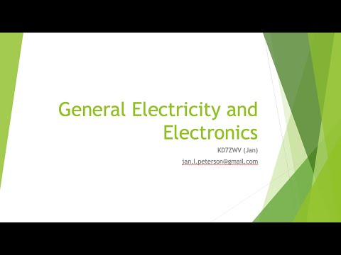 Electricity and Electronics, Water Analogy - Basic Topics - 3 APR 2025