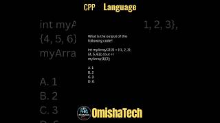 C++ programming | Array Mcqs #shorts  #viral #c++ #cpptutorialforbeginners