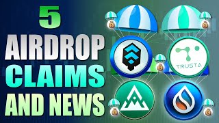 💥 5 Crypto Airdrops To Claim Now 💥 Airdrop Checkers And News Too 🚀