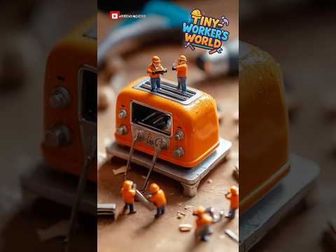 TINY workers FIX Your Broken Toaster!