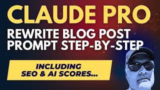 I use Claude.ai Pro to rewrite in depth blog posts and create better prompts