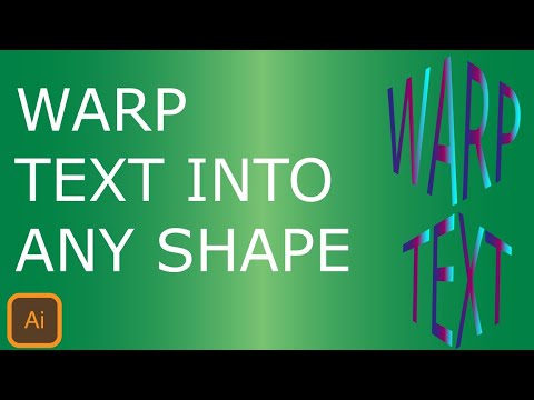 Warp Text Into any shape in Illustrator