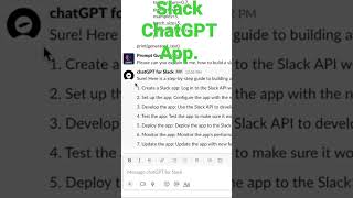 ChatGPT App on Slack