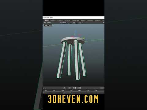 4K Stool #3d  #blender  #blenderart | #3DHEVEN