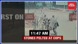 CCTV Cameras In Tuticorin Show Protestors Throwing Stones As Cops Run For Cover