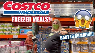 $500 COSTCO HAUL + KROGER HAUL FOR FREEZER MEALS! // POSTPARTUM PREP // Rachel K