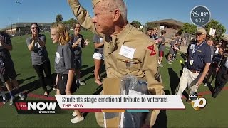 Students stage emotional tribute to veterans