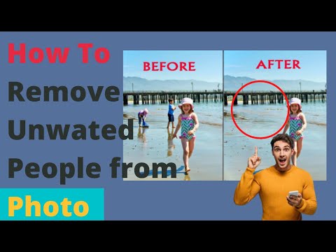 How To Remove Unwanted Person from Photo | How's That Tech #shorts