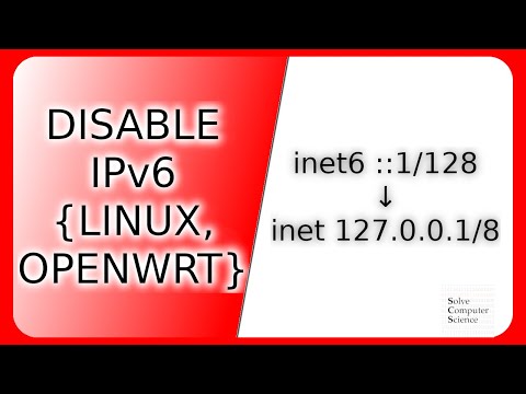 Disable IPv6 on Linux and OpenWRT