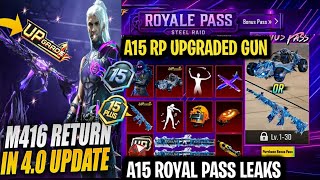 Finally Shinobi Kami M416 Is Back Pubg - A15 Royal Pass Pubg Leaks - A15 RP All Rewards |PUBGM
