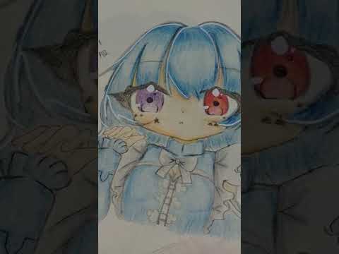 ぐみ×チャイナメイド服#イラスト #小6が頑張って描いてみた #ばずりんしゃい #ばずれ #アナログ #アナログイラスト