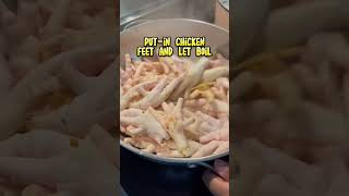 How to cook chicken feet adobo 🇵🇭 #chickenfeetrecipe #pinoyfood  #adobo