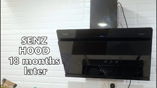 Senz Hood Heat Pro intelClean 18 months later since Aug 2021