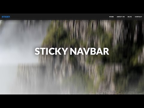Sticky navbar | HTML, CSS, JavaScript