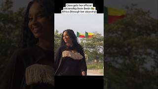 Ciara gets her official citizenship from Benin 🇧🇯 Africa (through her ancestry)