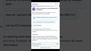 Amazon Q - Interacting AWS Console with Prompt