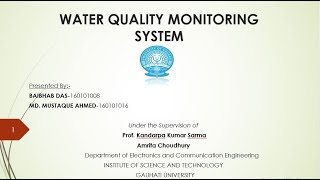 WATER QUALITY MONITORING SYSTEM
