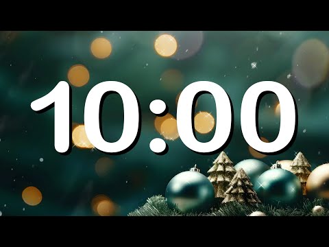 10 Minute Christmas Countdown Timer With Music 🌲⏳ (4K)