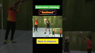 Backhand 🔥#shorts #badminton #badmintontraining #backhand