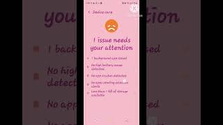 Device care sad face