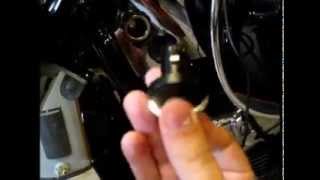 power port mod in neck plate of motorcycle