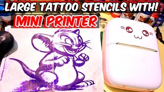 Stencil Tattoo with Mini printer : easy and effective method
