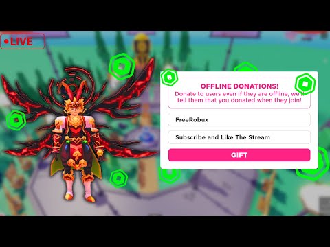 🔴 PLS DONATE LIVE | DONATING TO VIEWERS! RASING 10K ROBUX ! GOAL 3k SUBS!