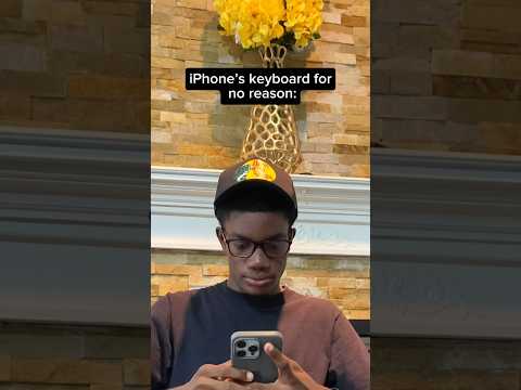 iPhone’s Keyboard For No Reason 😂 #fyp #tech #iphone #apple #gadgets #ios #funny #viral
