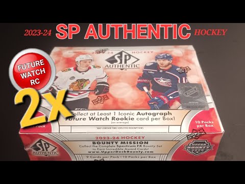 FINALLY! 🤸‍♀️ RIPPING ANOTHER BOX OF 2023-24 SP AUTHENTIC HOCKEY LOOKING FOR FUTURE WATCH AUTOGRAPHS