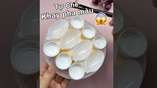 Homemade Watercolor mixing tray - unique and unmatched - Liam channel #shorts