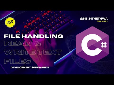 How to Read and Write a Text File in C#?