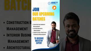 Free Training In Construction & Interior Designing | IBET Learning | #construction #interior