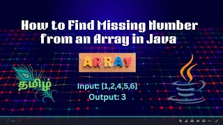 🔥  Missing Number in Array Easy in Java! | Tamil Explanation |Interview Questions | #CodeAndInnovate