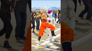 GTA V: RANDOM GOKU vs FRIEZA WHO is MOST POWERFUL? 🔥🔥 #shorts #gtav