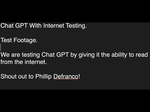 Chat GPT with internet. Testing Video  Short.