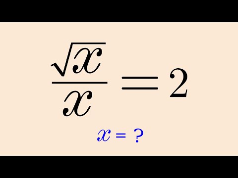 A Nice Square Root Algebra Equation
