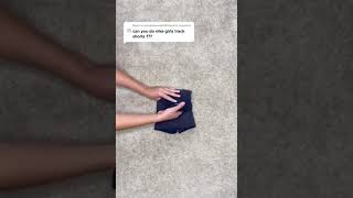 How to fold shorts
