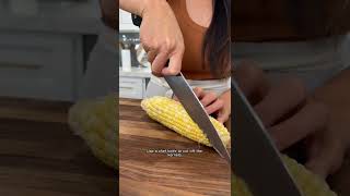 How to Cut Corn off the Cobb Without Making a Mess!