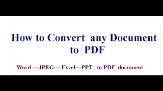 Convert any doc to PDF for FREE*