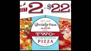 Crown Pizza Holiday Special 2 for $22